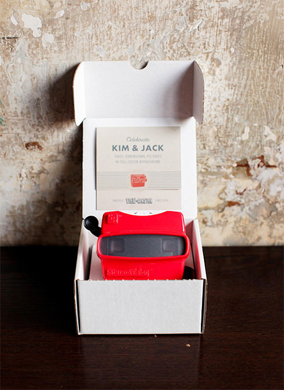 Handmade View-Master Invitations available on Etsy