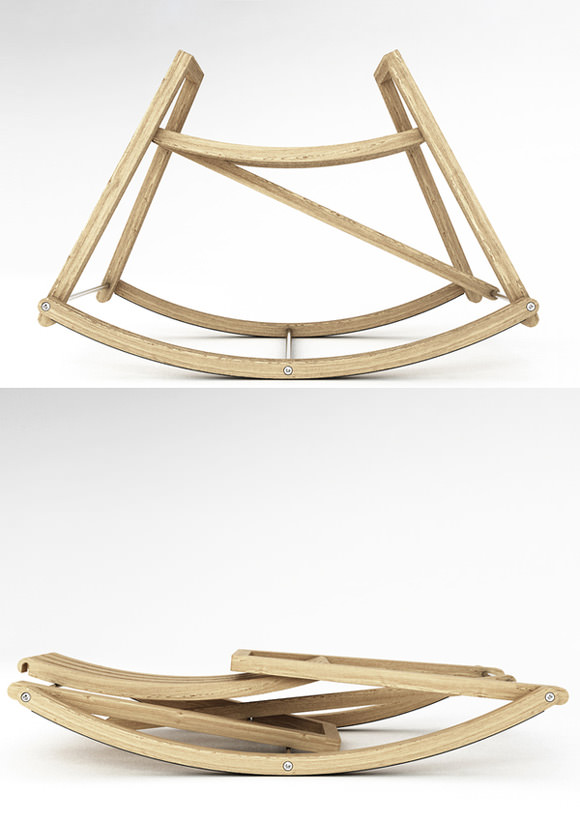 Collapsible Rocking Horse Toy for Kids