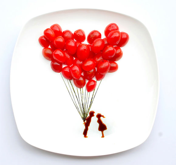 All You Need Is Love, Instagram Food Art by Hong Yi