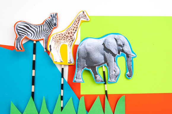 DIY Safari Animal Puppets