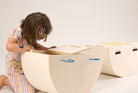 Fun storage for kids' rooms - rocking toy box