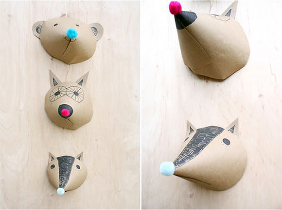 DIY Paper Animal Heads