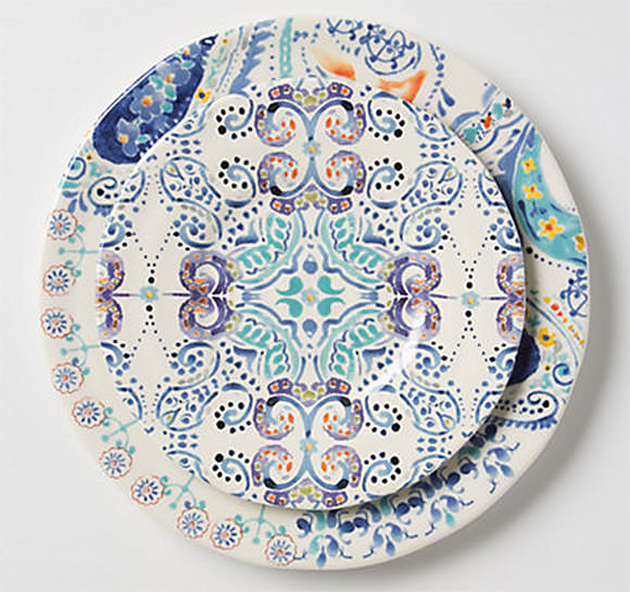 Swirled Symmetry Dinner Plate at Anthropologie