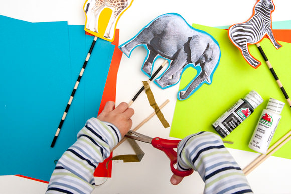 DIY Safari Animal Puppets