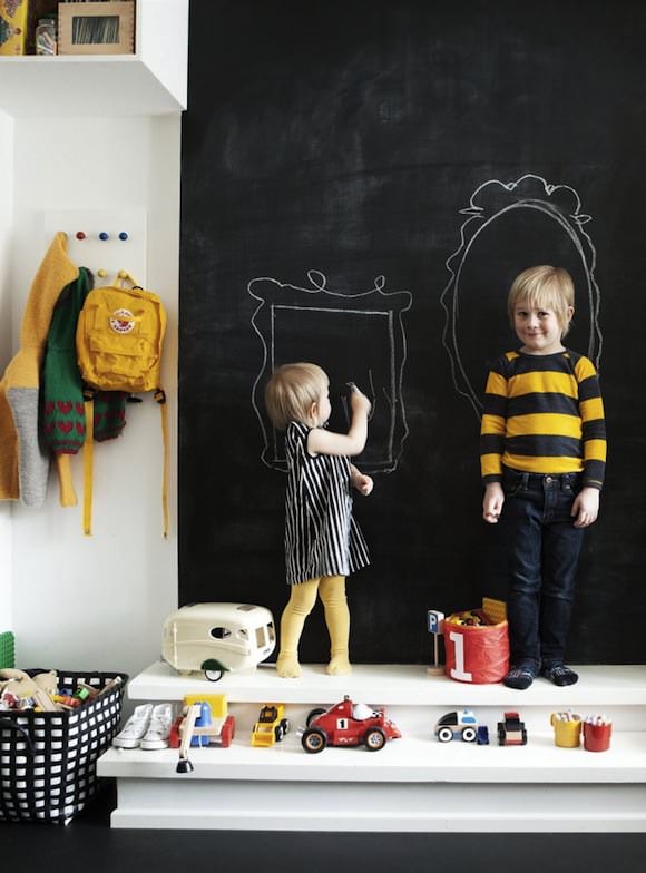 chalkboard wall in kids rooms