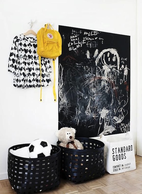 chalkboard wall in kids rooms