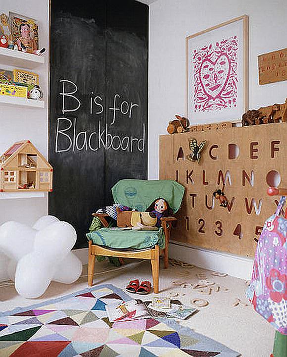 chalkboard wall in kids rooms