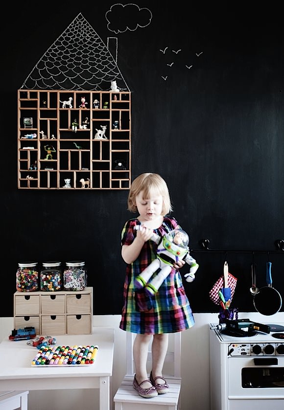 chalkboard wall in kids rooms