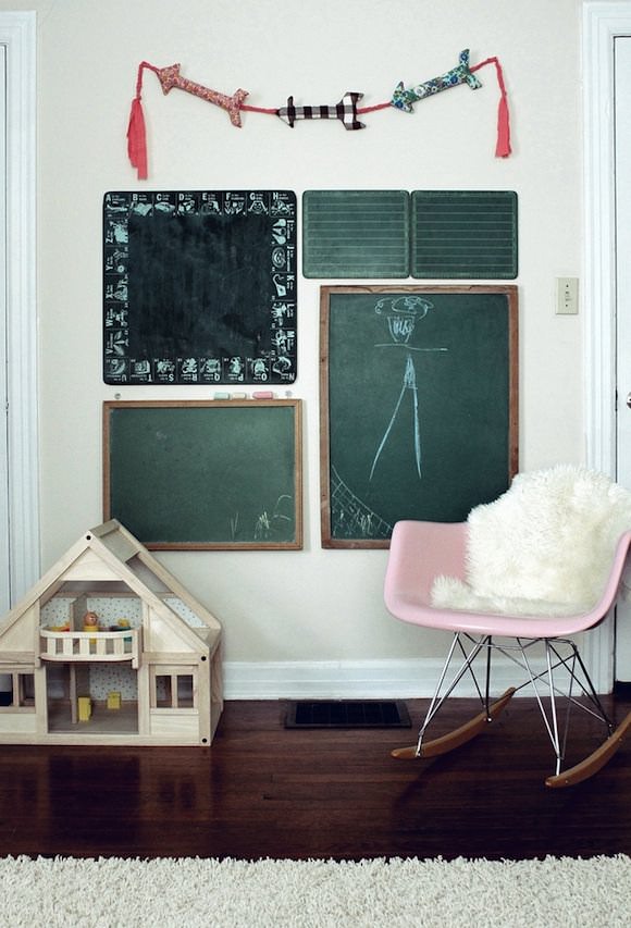 chalkboard wall in kids rooms