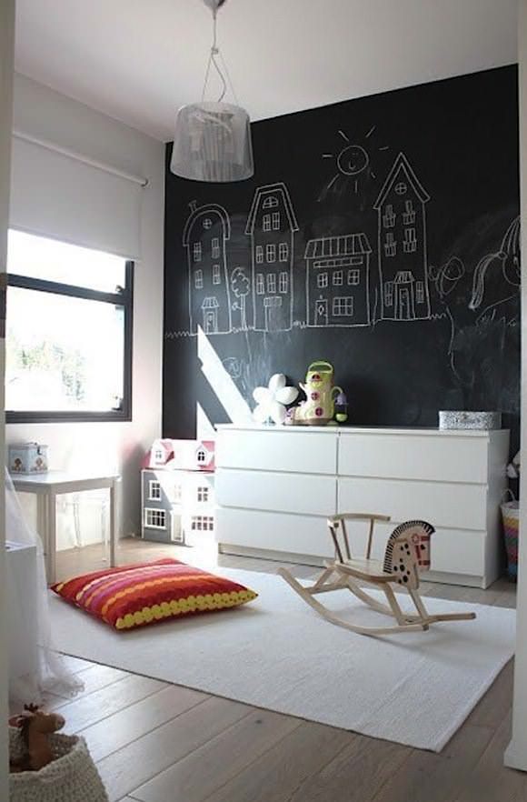 chalkboard wall in kids rooms