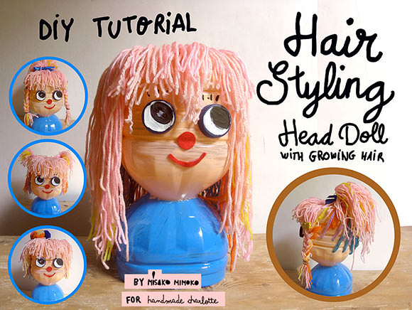 DIY Recycled Bottle Hair Styling Doll (with growing hair!)