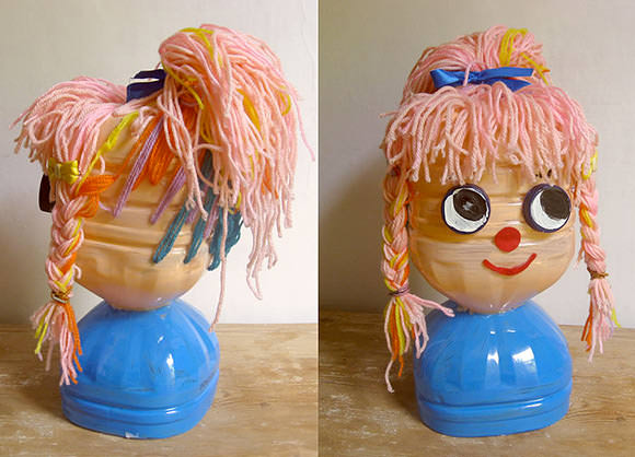 DIY Recycled Bottle Hair Styling Doll Tutorial (with growing hair!)