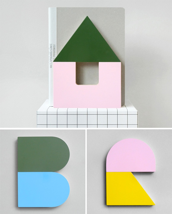 Color Block Book Ends by Present & Correct