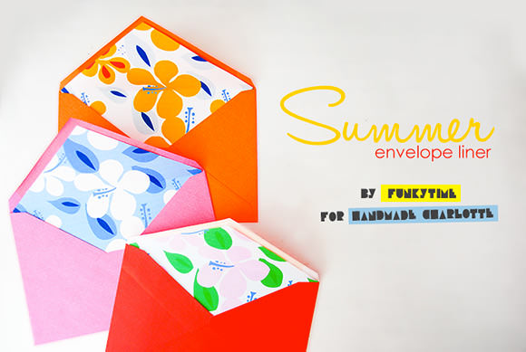 DIY Printable Summertime Envelope Liners