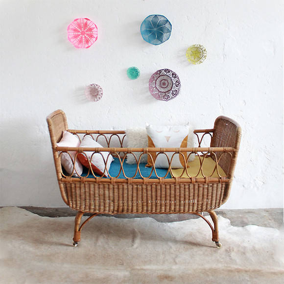 French Vintage for Kids' Rooms: Vintage Wicker Crib