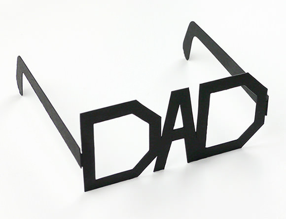 DIY Father's Day - Printable Typography Glasses by Mr Printables