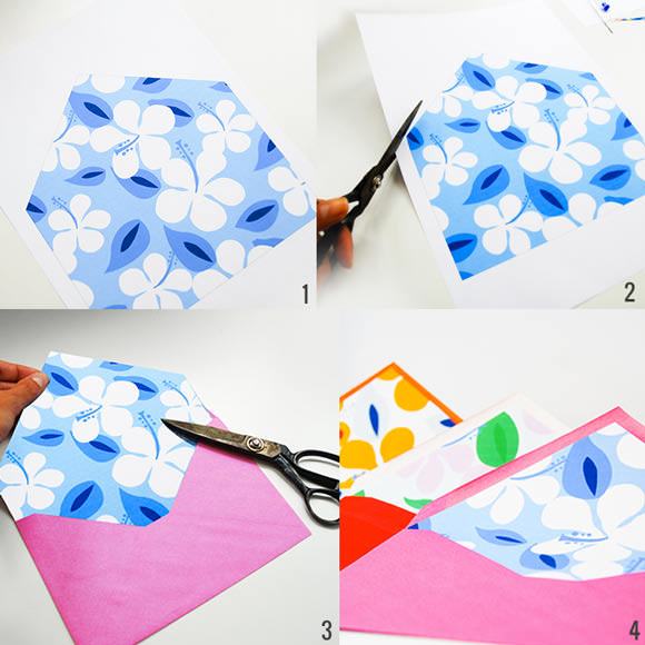 DIY Printable Summertime Envelope Liners