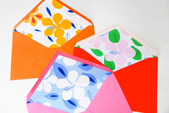 DIY Printable Summertime Envelope Liners