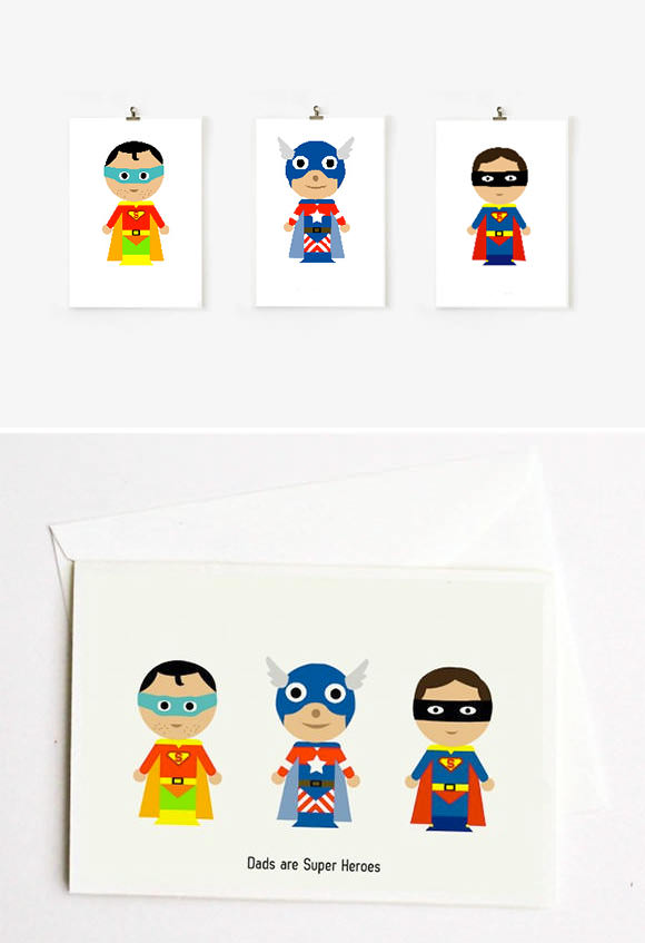 DIY Father's Day - Super Hero Dad Printables by Funkytime
