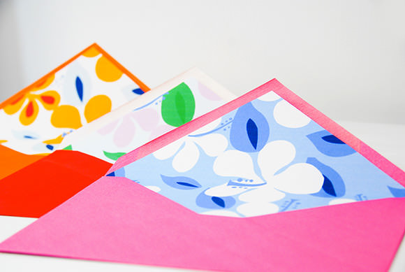 DIY Printable Summertime Envelope Liners