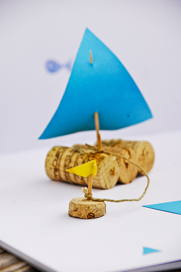 DIY Cork Sailboat In A Jar