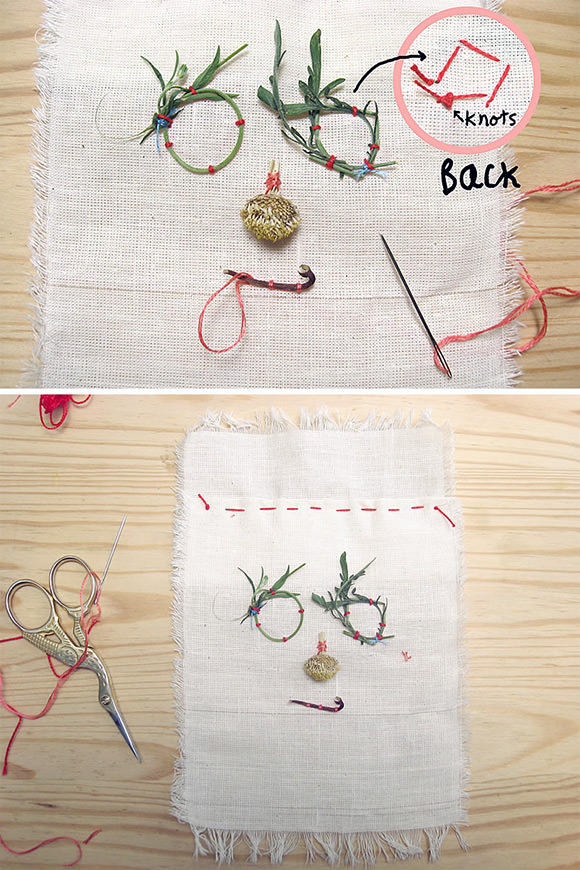 DIY Folk Art Nature Embroidery: Step 4