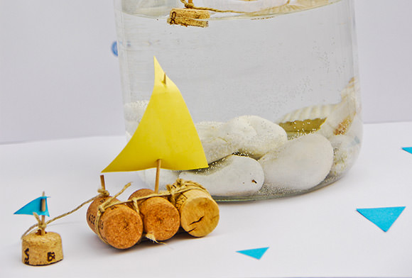 DIY Cork Sailboat Aquarium