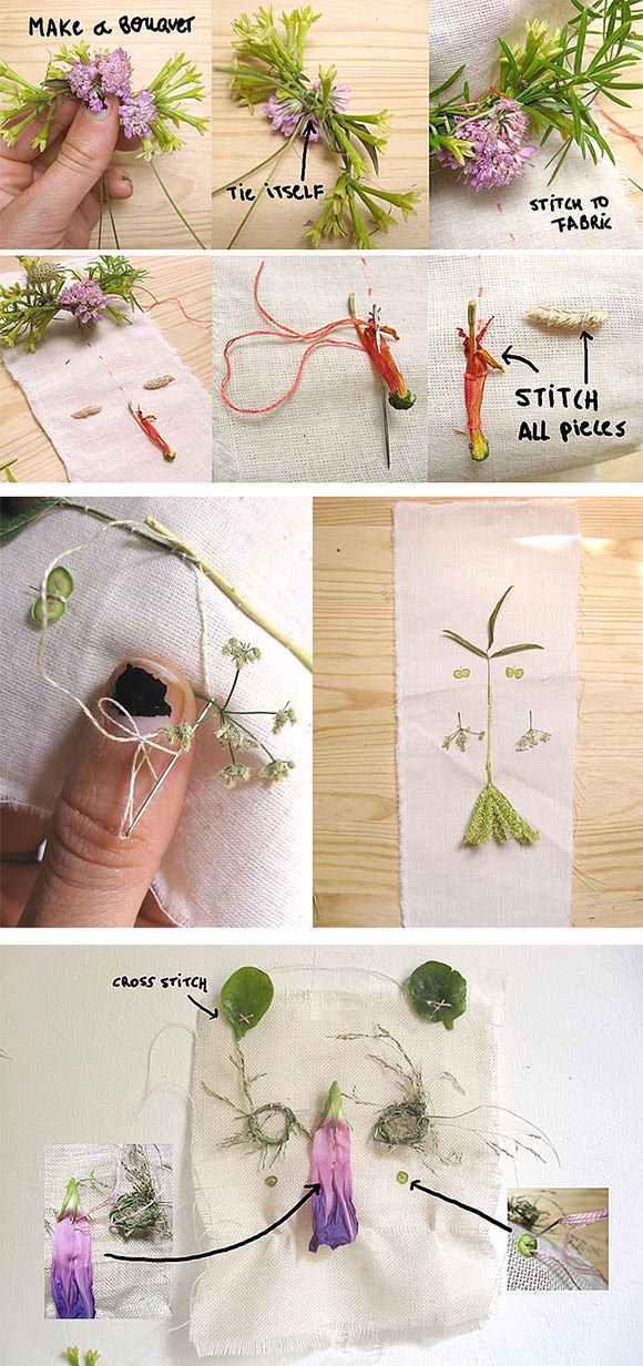 DIY Folk Art Nature Embroidery: Step 5