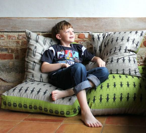 Insect Collection Bean Bag via Etsy