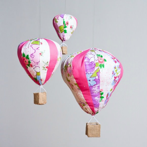 Hot Air Balloon Trio Mobile from Made by Mosey
