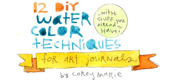 12 DIY Watercolor Techniques