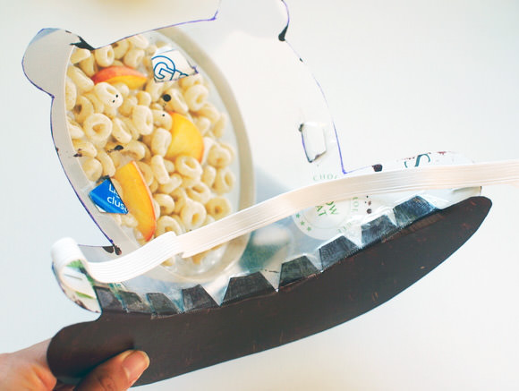 DIY Recycle Cereal Box Party Hat