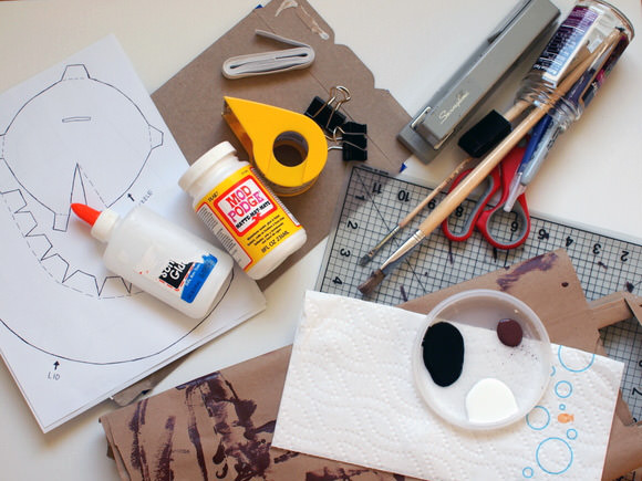 DIY Recycle Cereal Box Party Hat