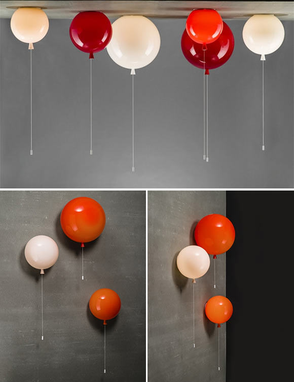 Light up your child's room with balloons! Pull the string to turn the lights on and off — so fun!