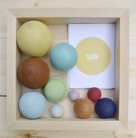 DIY Handmade Solar System In A Box // via playful learning