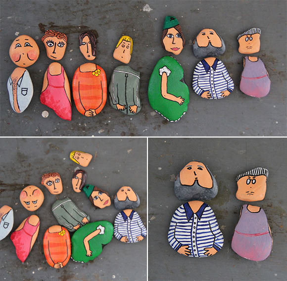 DIY Rock People via Elke Dag Zaterdag