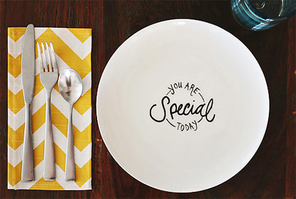 "You Are Special Today" DIY Plate