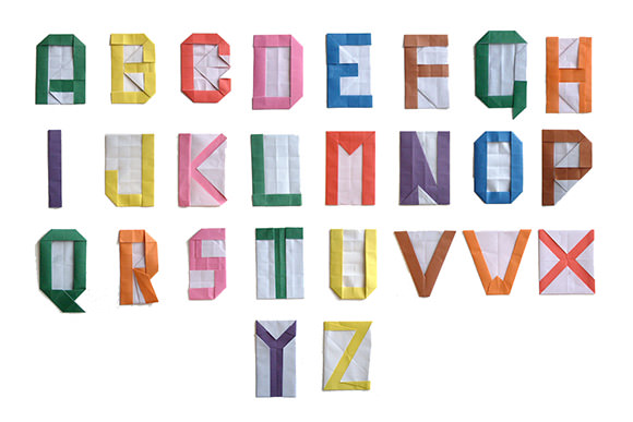 DIY Origami Alphabet