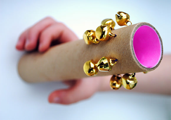 DIY Tubular Cardboard Bells for Kids