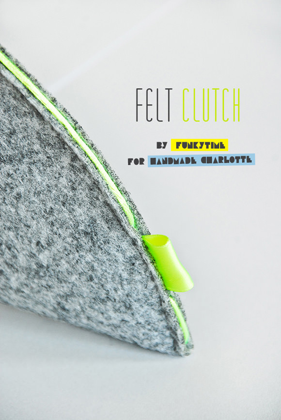 DIY felt clutch