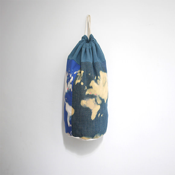 Denim World Map Duffel Bag