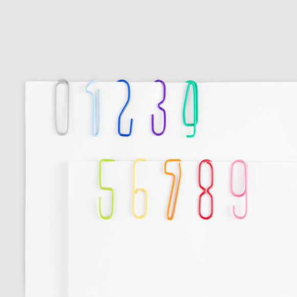 Fun School Supplies: Numberclips via moma store