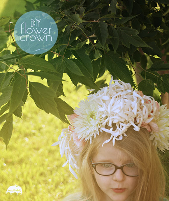 DIY Flower Crown // via small for big