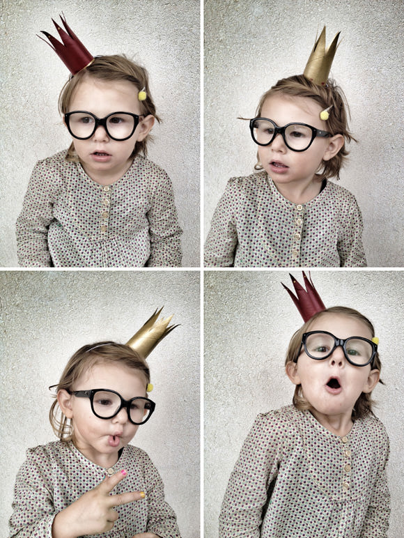 DIY Paper Roll Crown // via baby jungle