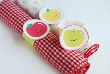 DIY Happy Apple Napkin Rings