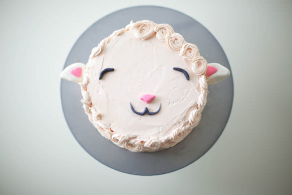 DIY Fluffy Lamb Cake Decorating Tutorial // Handmade Charlotte