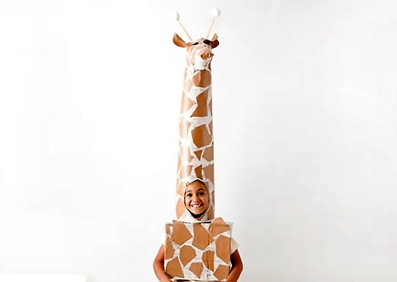 DIY Giraffe Halloween Costume Tutorial for Kids