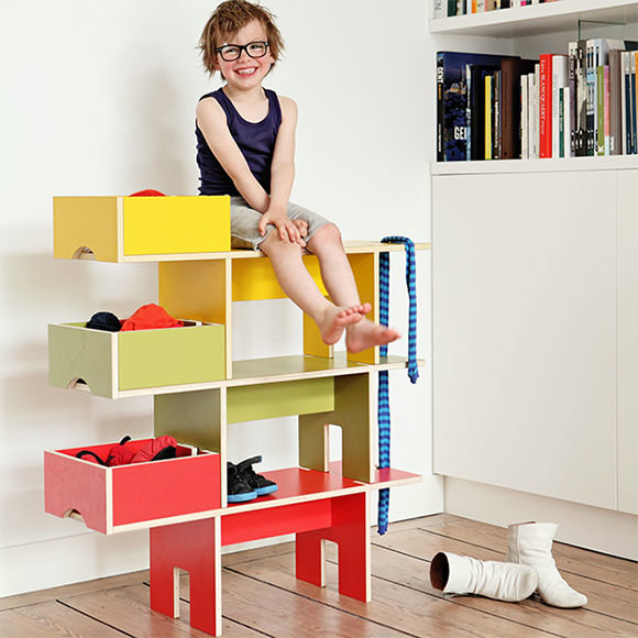 clever kid's room organizers - bobby seat shelf by moupila