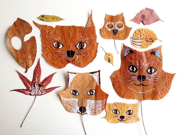 DIY Leaf Animals