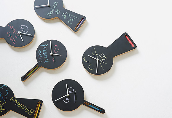 Chalkboard Wall Clocks by Diamantini & Domeniconi